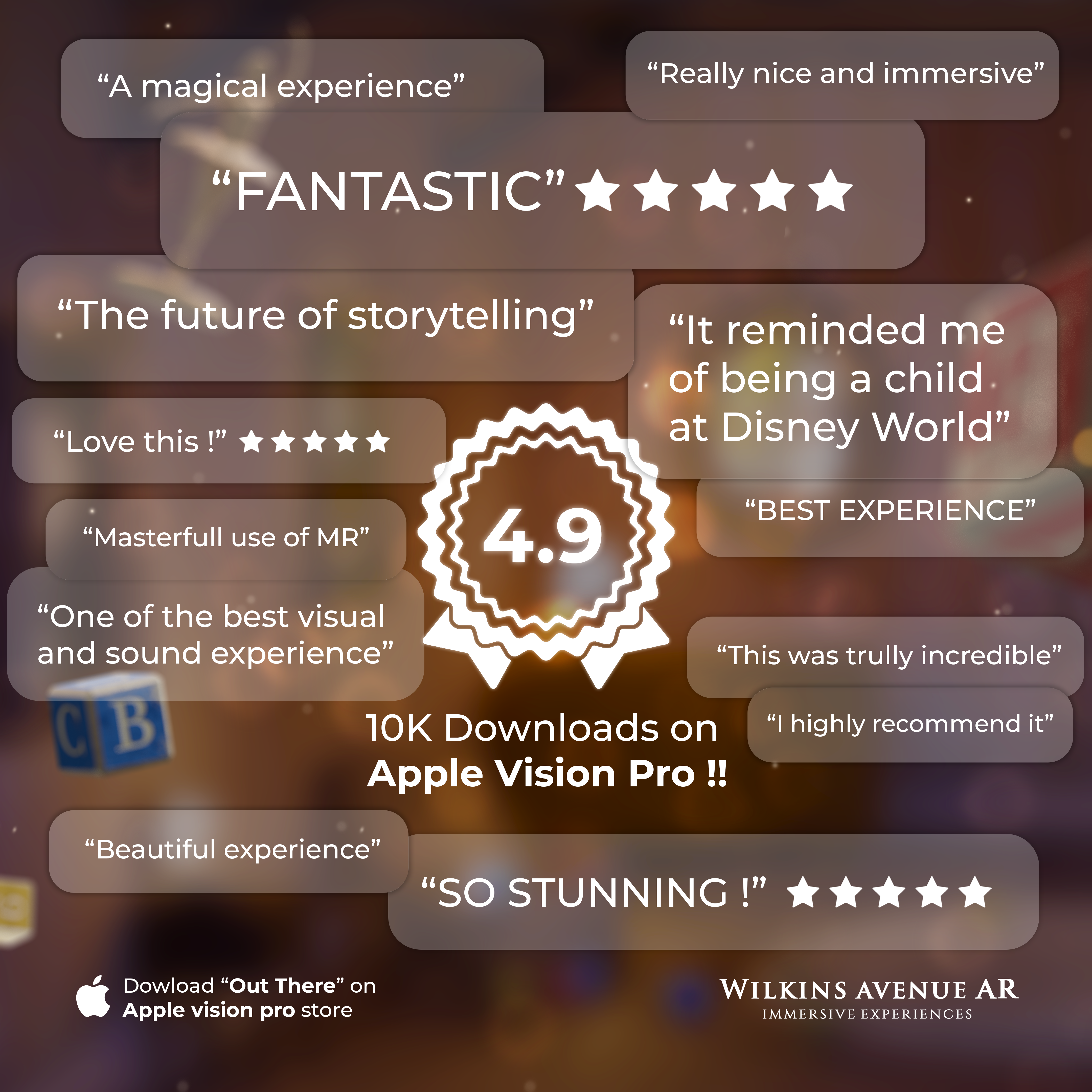 10,000+ Downloads, 4.9 Stars – "Out There" is Making Waves on Apple Vision Pro!